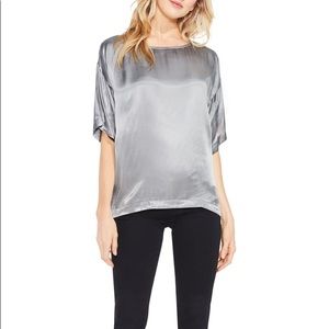 Vince Camuto Gray Metallic  Blouse